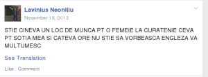 facem curat la voi ca la noi nu e loc